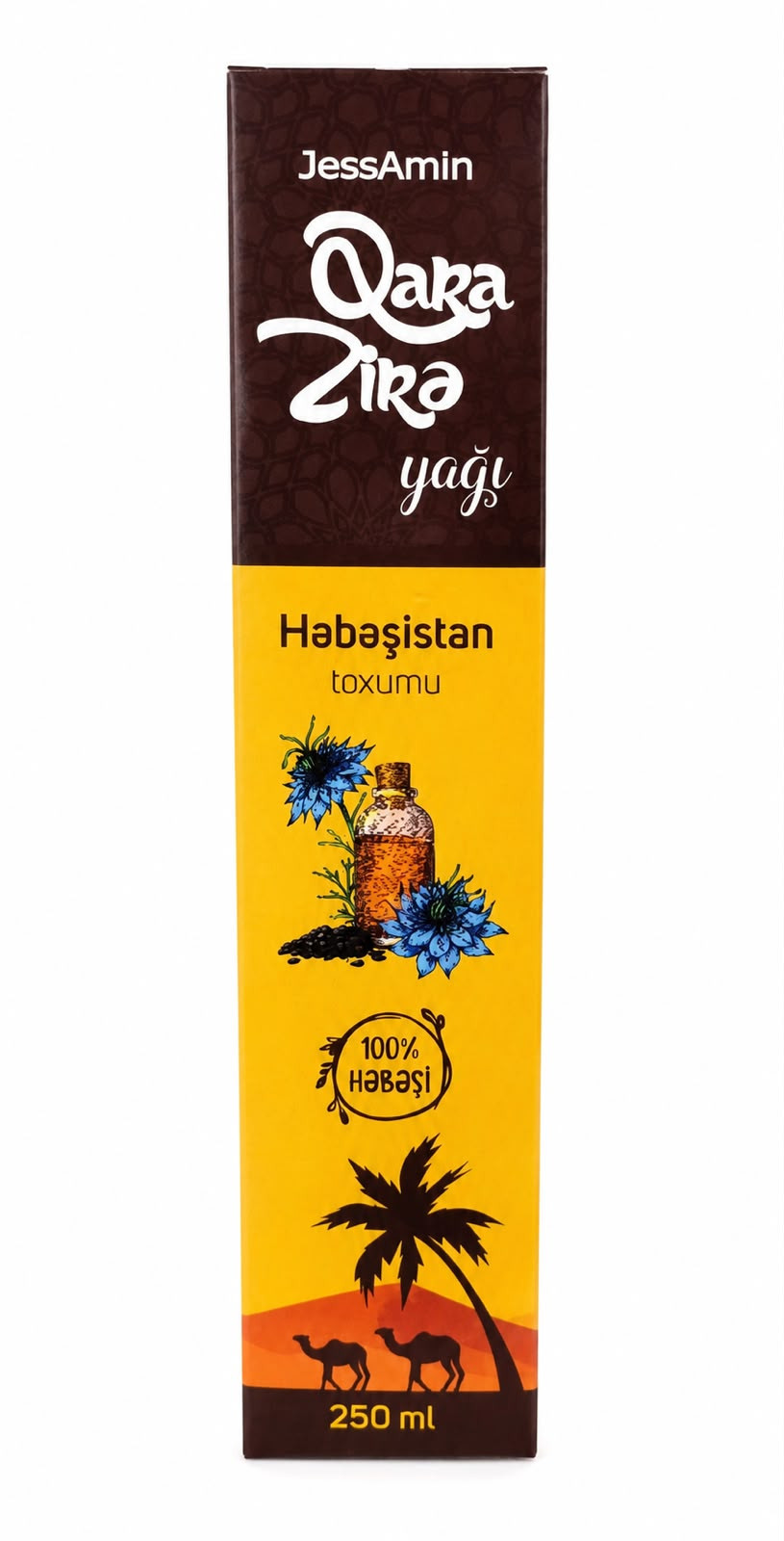 Müalicəvi qara zirə yağı JessAmin,həbəşistan toxumu, 250 ml