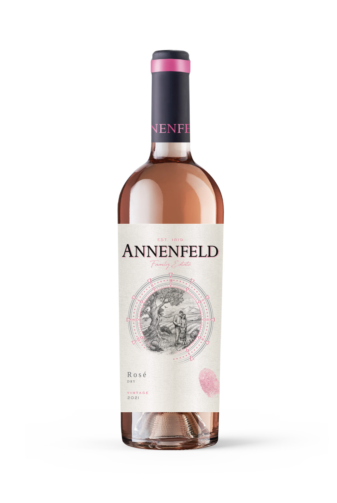 Çəhrayı şərab Annenfeld, 750 ml, çəhrayı, quru