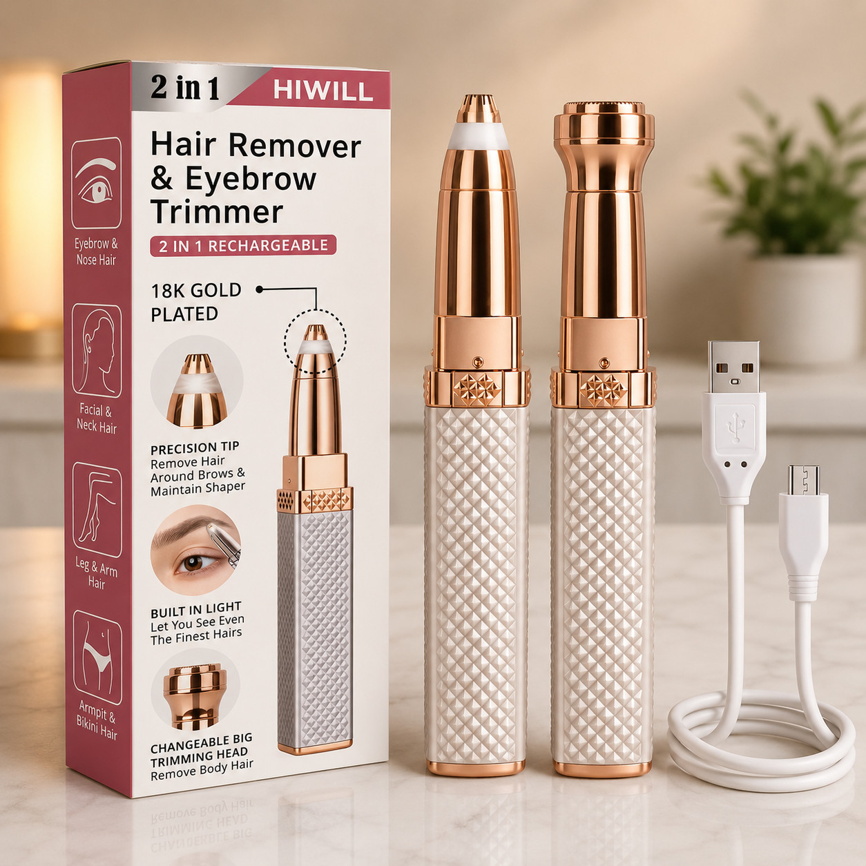 Qadınlar üçün trimmer Hiwill 2in1