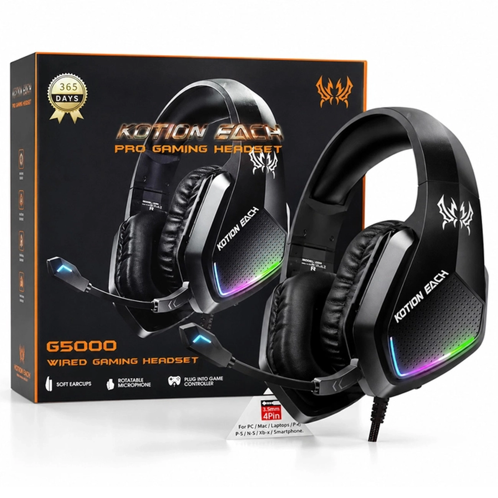 Oyun qulaqlqları Kotion EACH G5000 Black