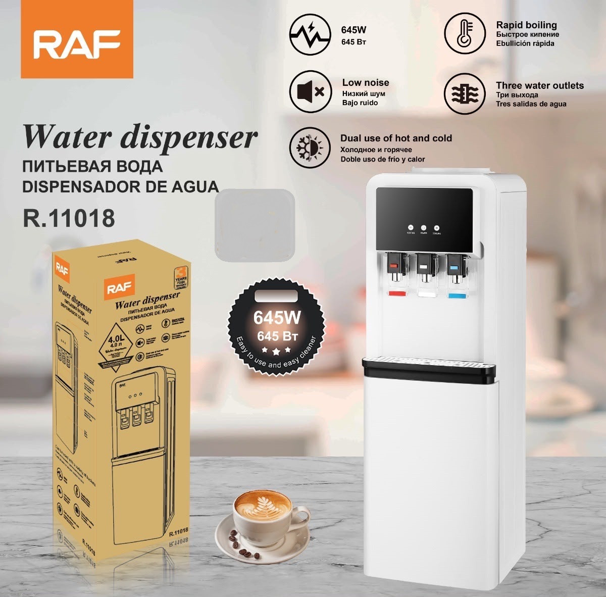 Su dispenseri Raf GR-SS11018, 5 l