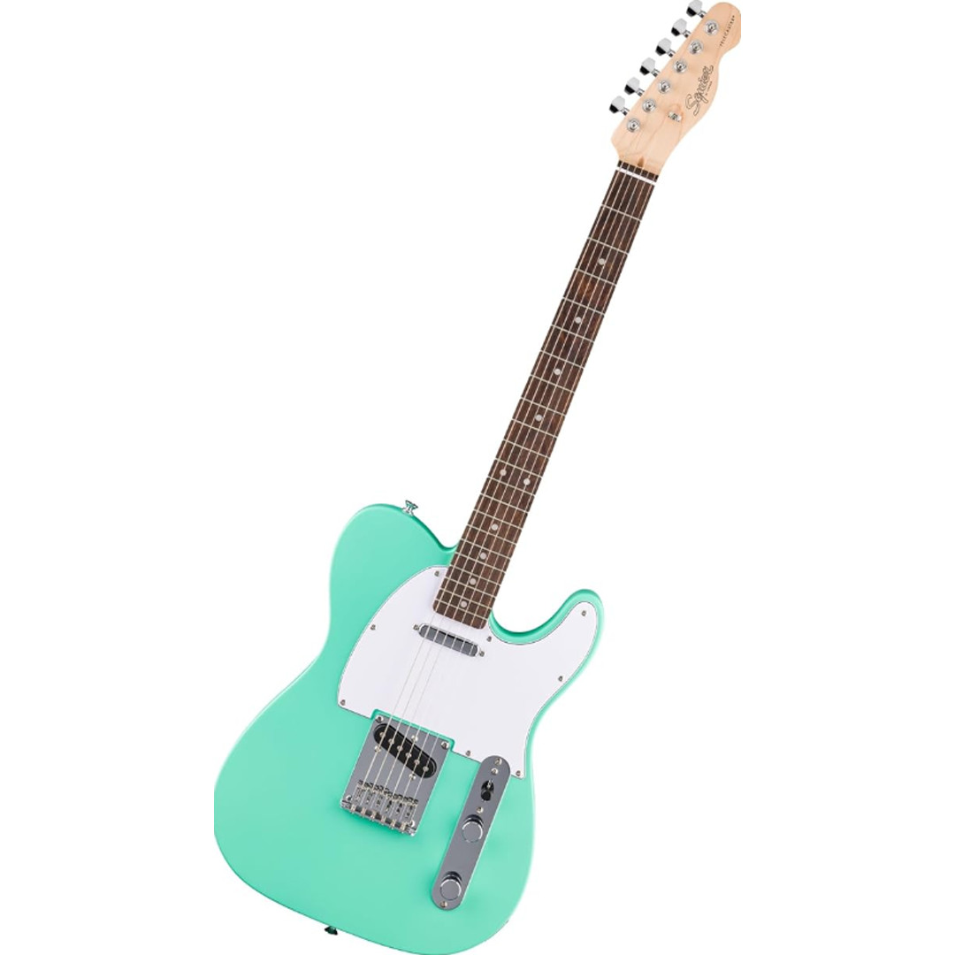 Elektrik gitara Fender SQUIER DEBUT Tele Laurel White Pickguard Sea Foam Green