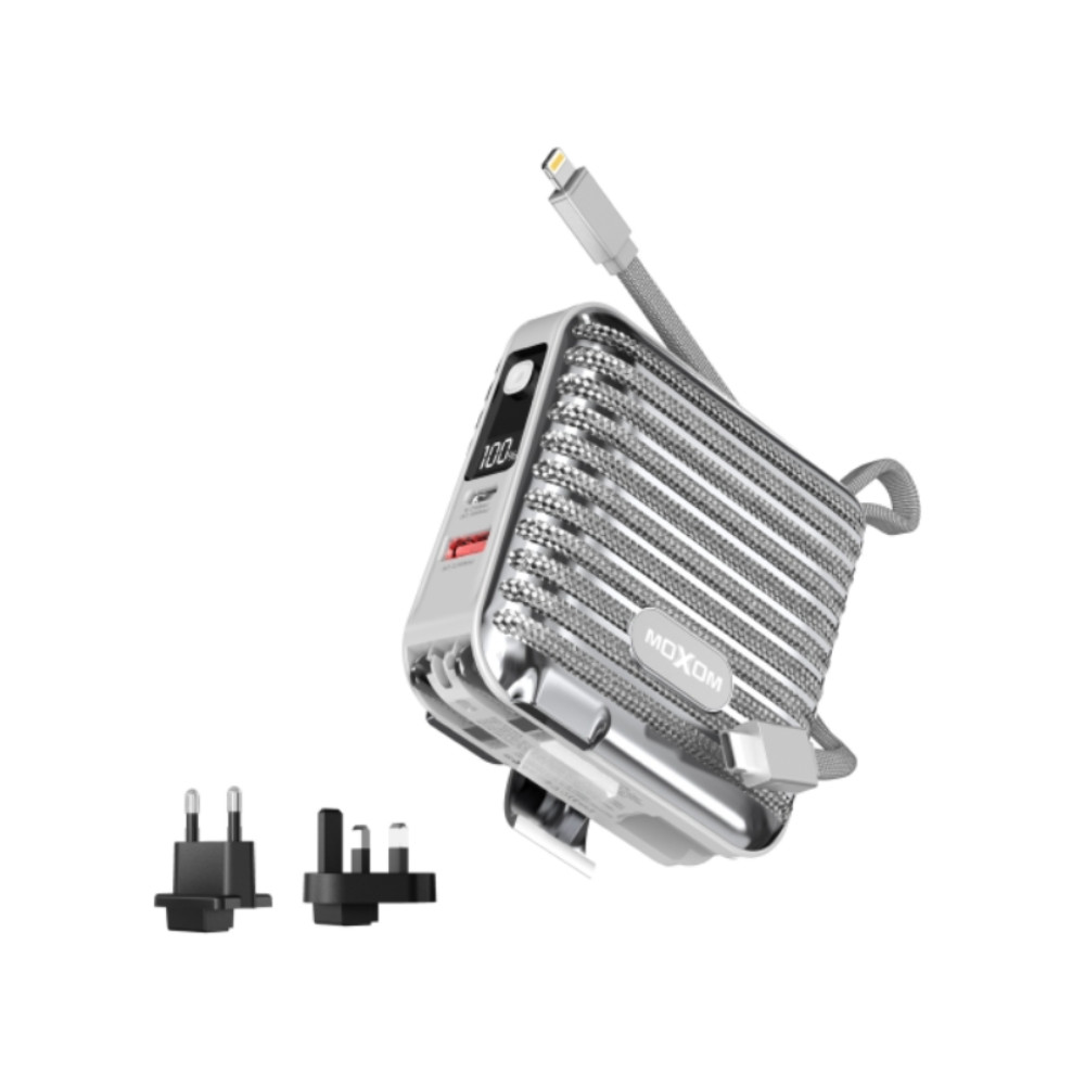 Xarici akkumulyator Moxom MX-PB150 15000 mAh, gümüşü