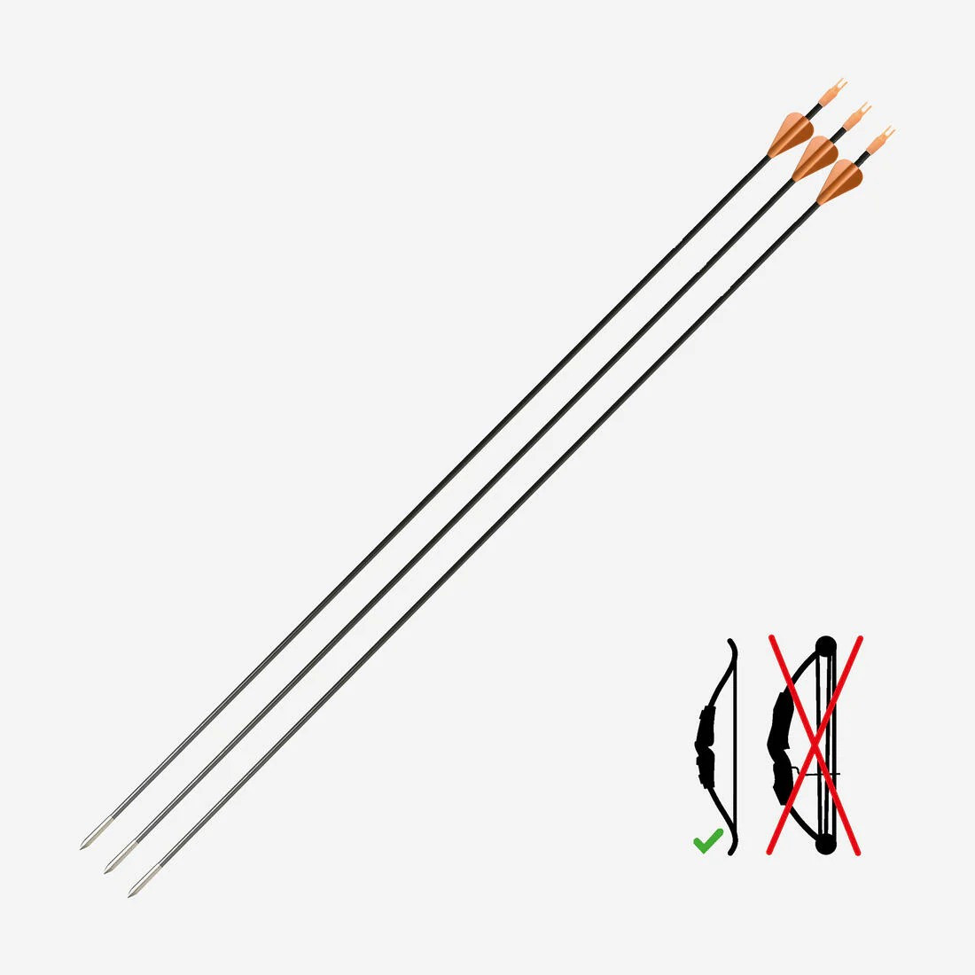 Oxçuluq üçün dəst Decathlon 8867311, 81 sm