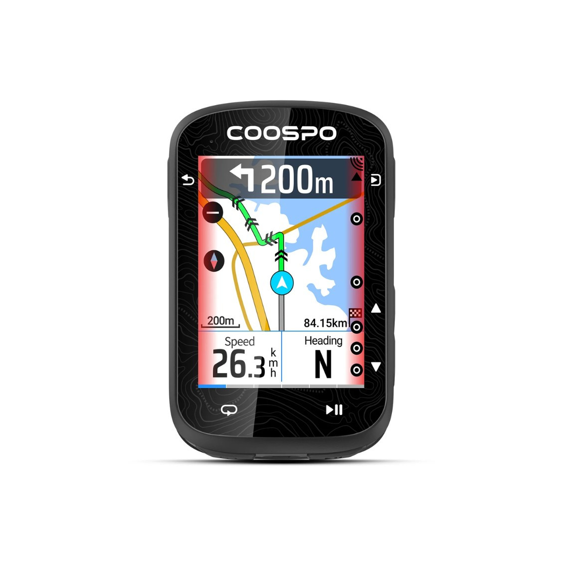 Velosiped kompüteri CoosPo CS600 Smart Cycling Computer, Qara, Sürət göstəricisi, Məsafə göstəricisi