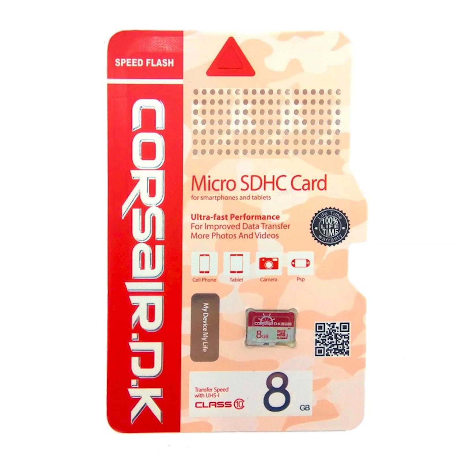 Yaddaş kartı Corsair 8GB MicroSDHC Class 10