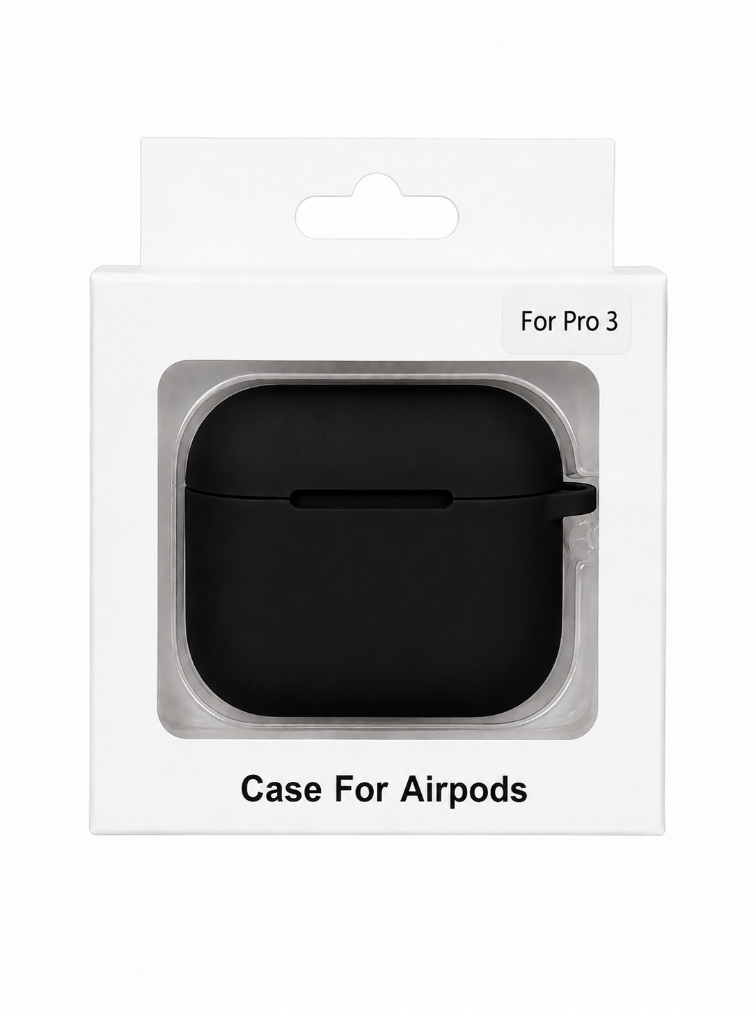 Çexol AirPods Pro 3 üçün silikon qara.