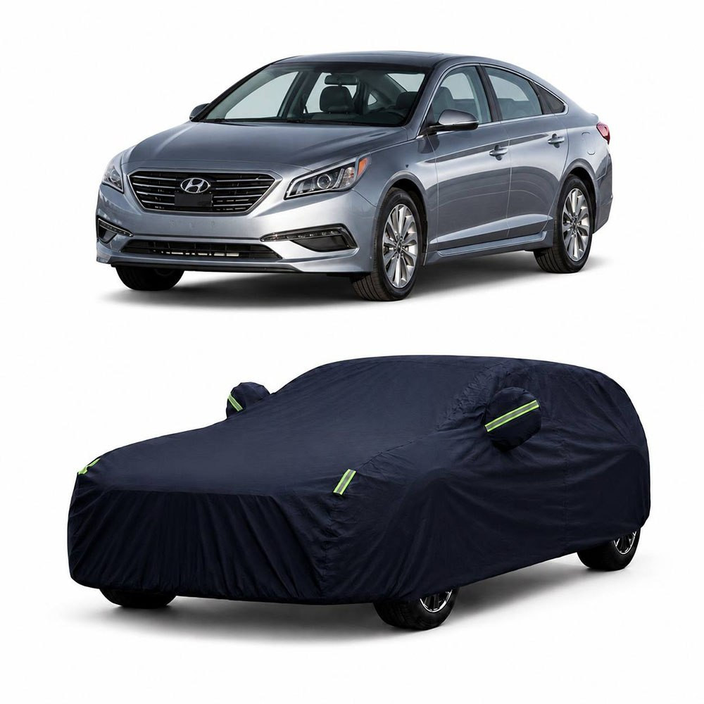 Avtomobil üçün tent Hyundai Sonata 2015-2019 üçün qara poliester.