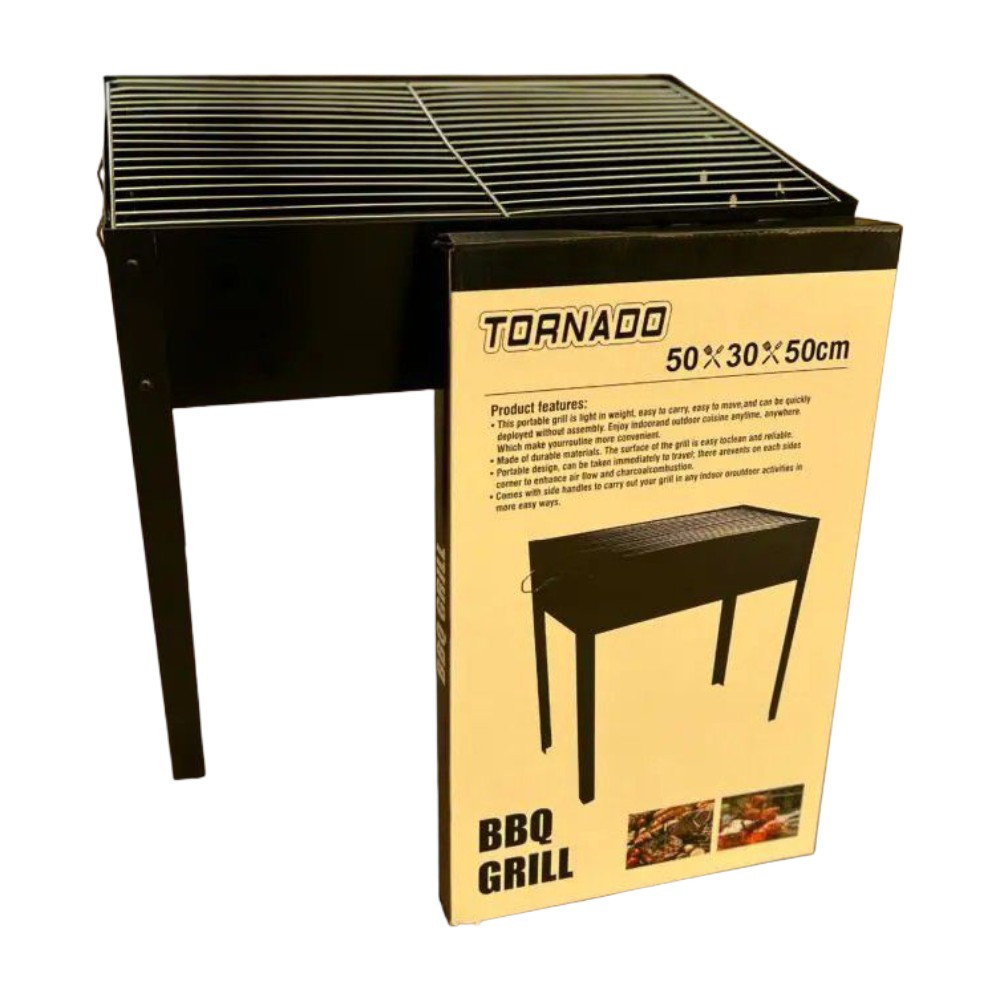 Manqal BBQ Tornado, Qatlama, Metal, Qara