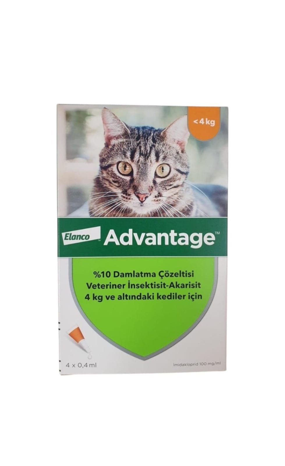 Damcı Advantage yetkin pişiklər üçün 4 kq, 4x0.4 ml 1ədəd