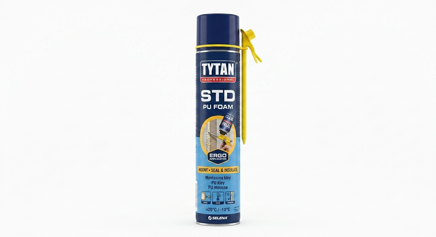 Montaj köpüyü Tytan Professional STD, 750 ml, sarı