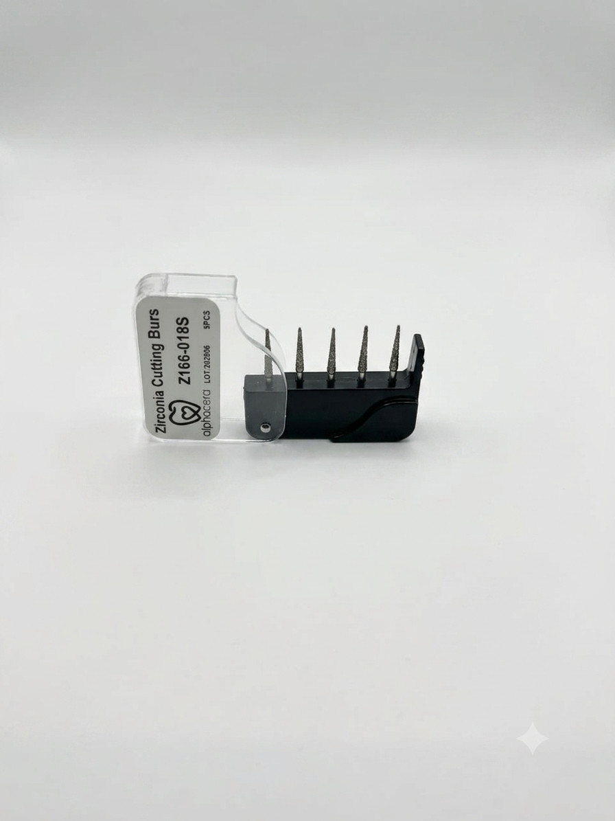 Stomatoloji almaz borlar Alphacera Zirconia Cutting Burs Z166-018S