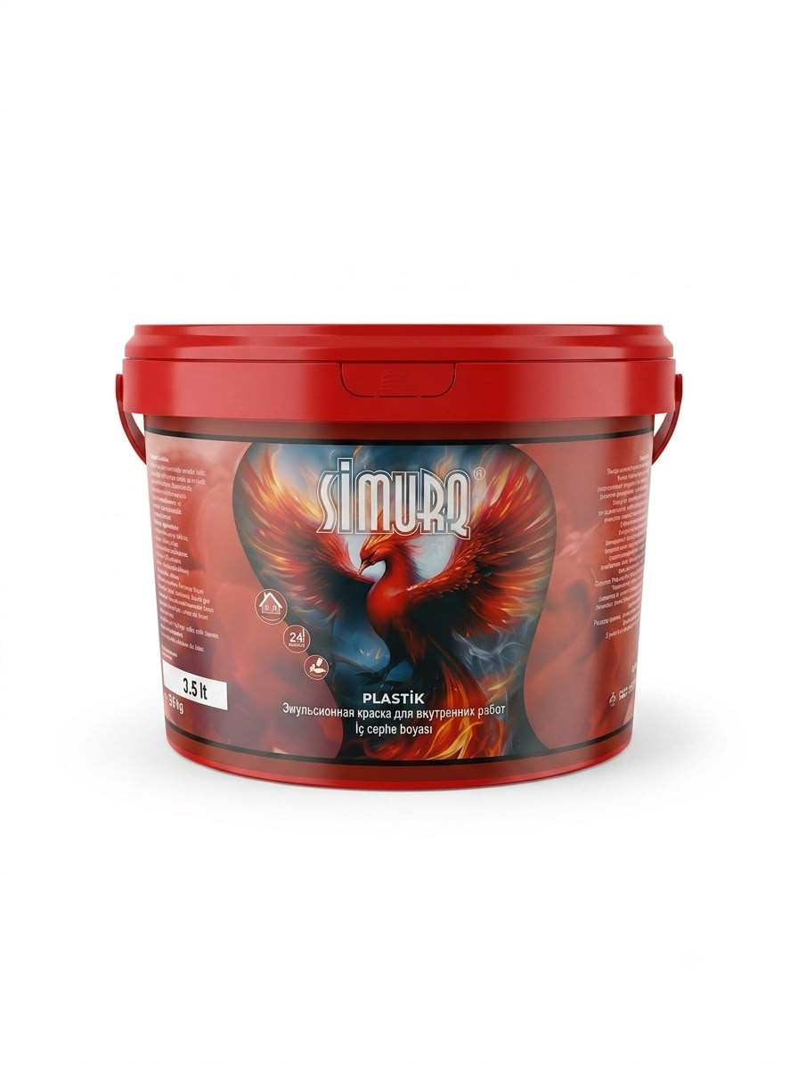 Emulsiya boyası divar və tavan üçün 3.5 l ağ.