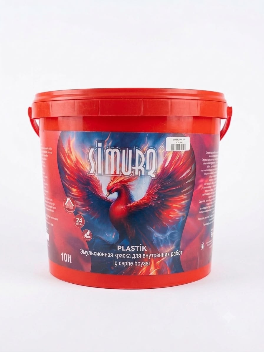 Emulsiya boyası Simurq 10 l ağ.