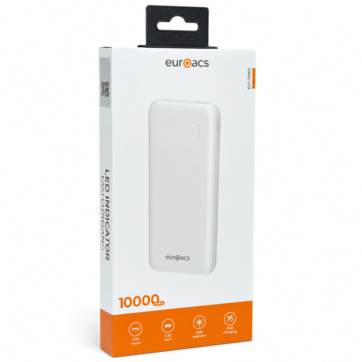 Xarici akkumulyator Euroacs EU-Y410 10000 mAh 10 W ağ.