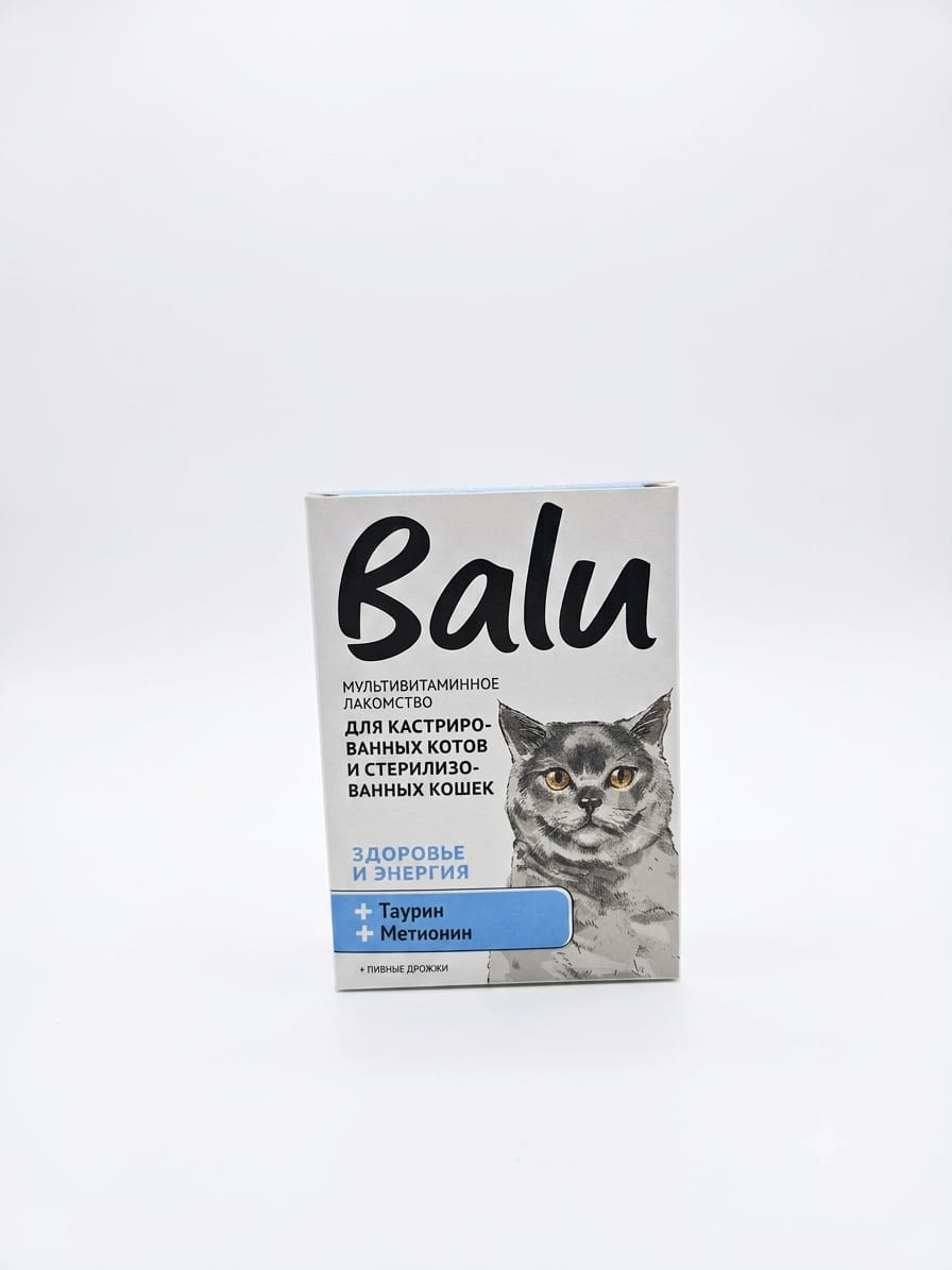 Pişiklər üçün multivitaminli məzə Balu Здоровье и Энергия, 100x50 q