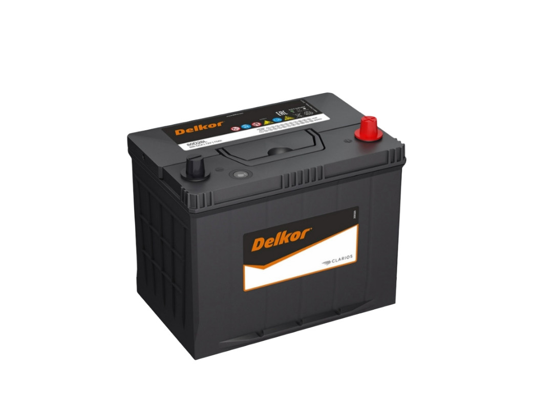 Avtomobil akkumulyatoru Delkor, 70 Ah, 620 A, Asiya, 12 V