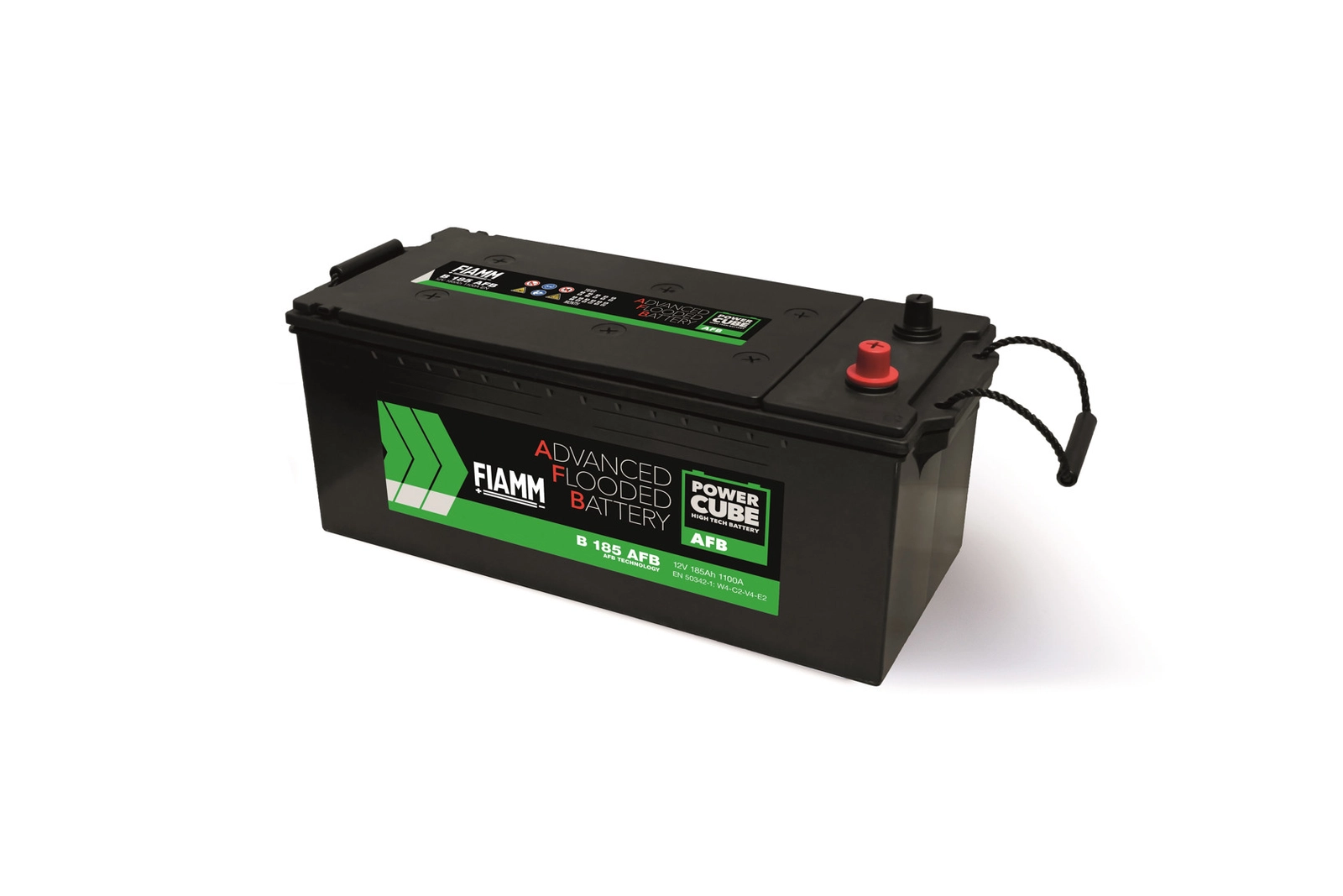 Avtomobil akkumulyatoru Fiamm AFB Technology power cube, 185 А·s, 1100 A, Avropa, 12 V