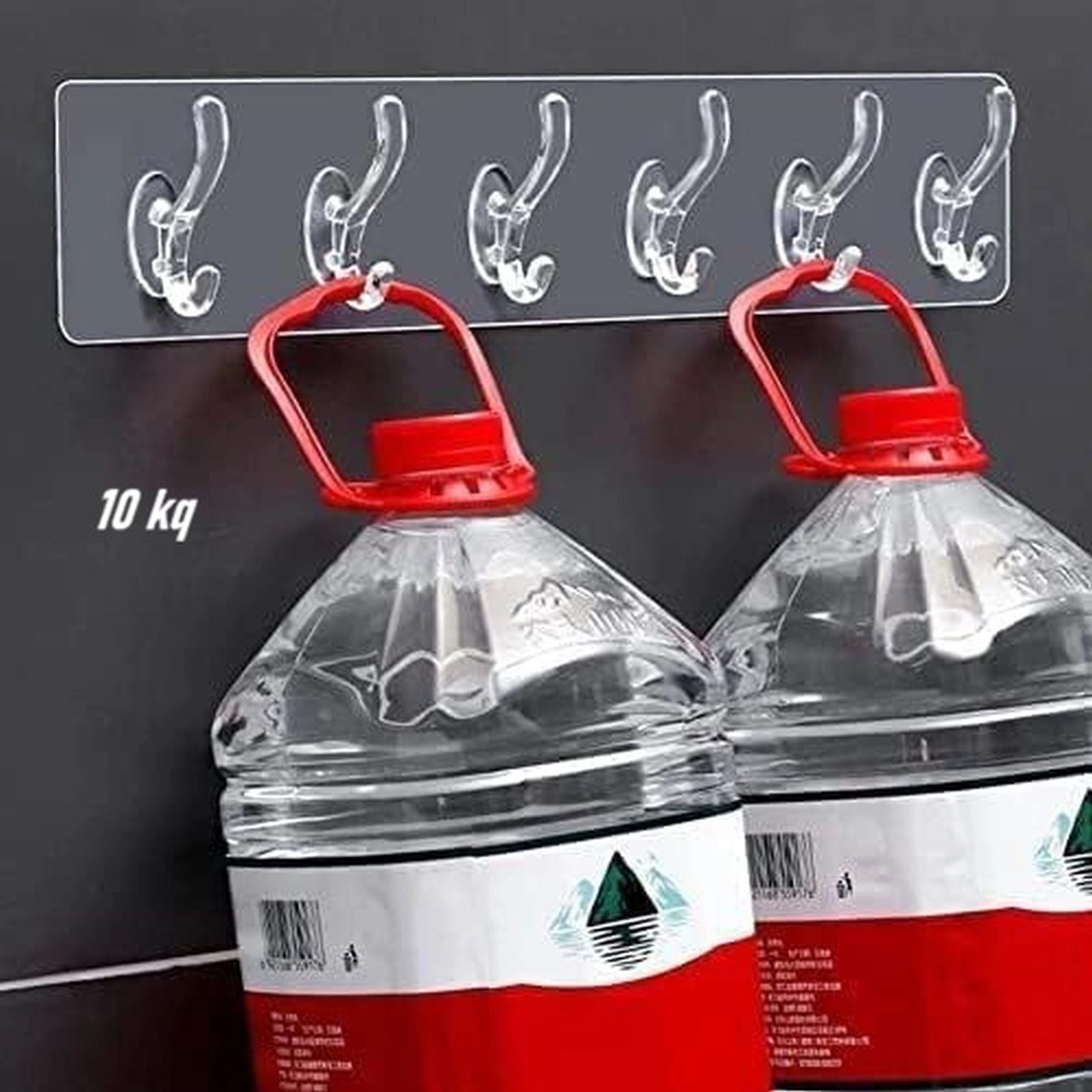 Hamam otağı üçün qarmaqlar 3634, plastik, şəffaf, 6 əd