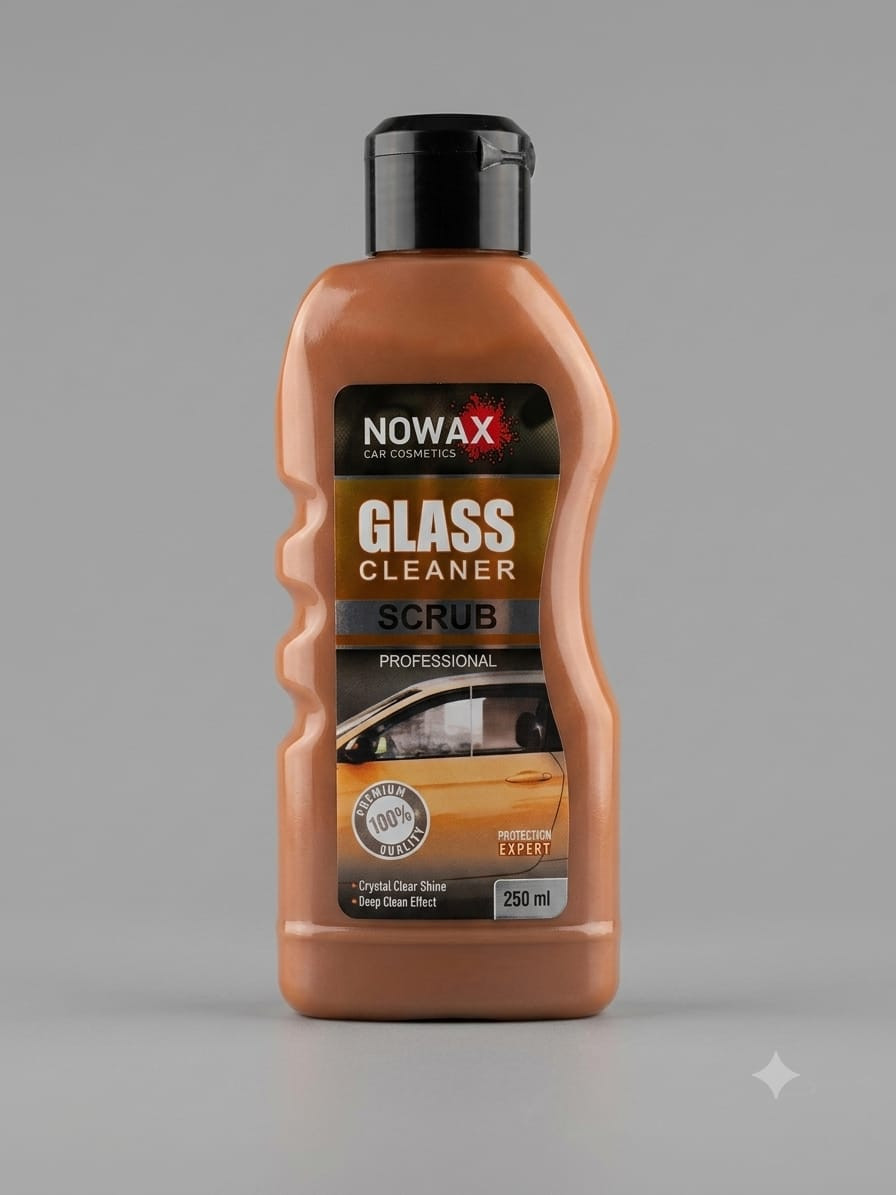 Avtomobil şüşələri üçün dərin təmizləyici və cilalayıcı vasitə No Brand Glass Cleaner Scrub, 250ml