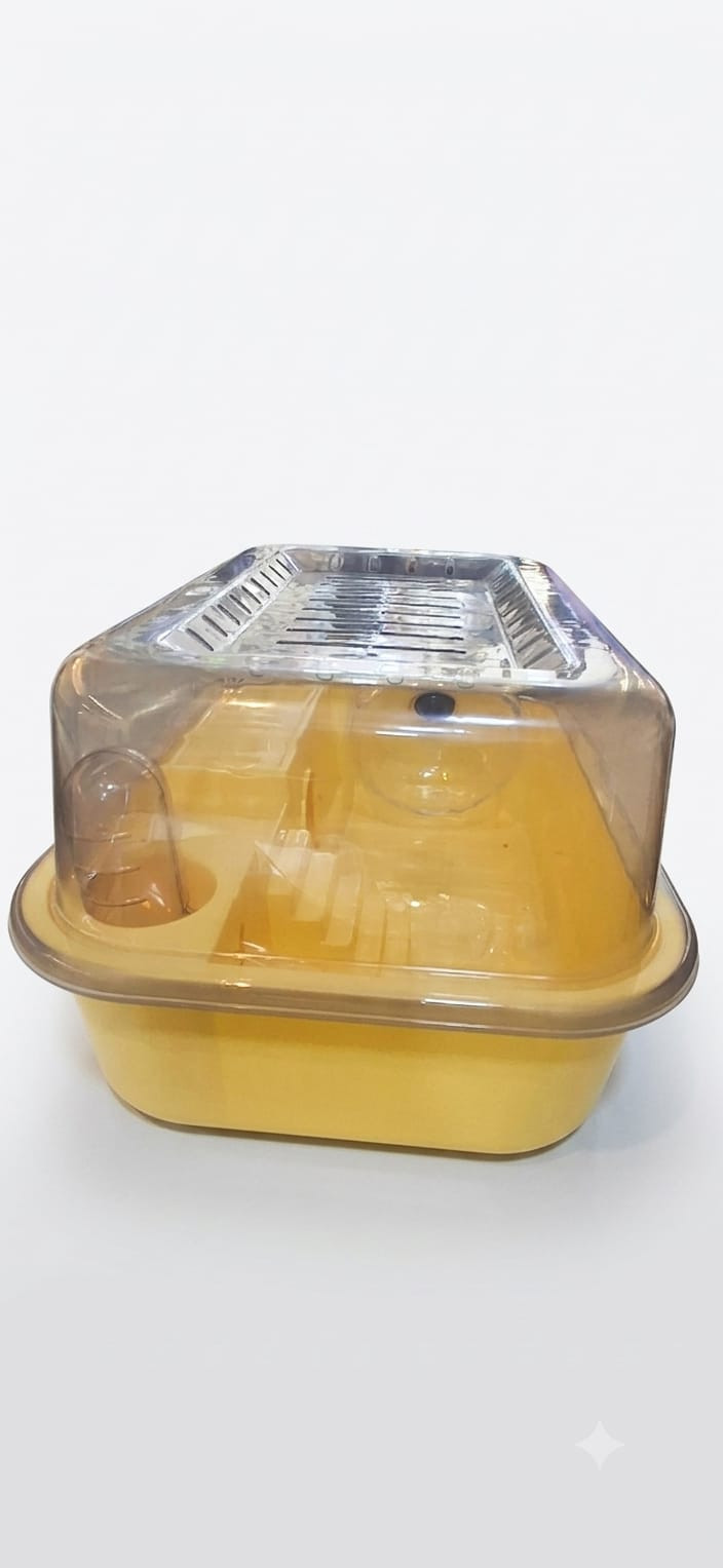 Qəfəs 2570051, plastik, sarı/şəffaf