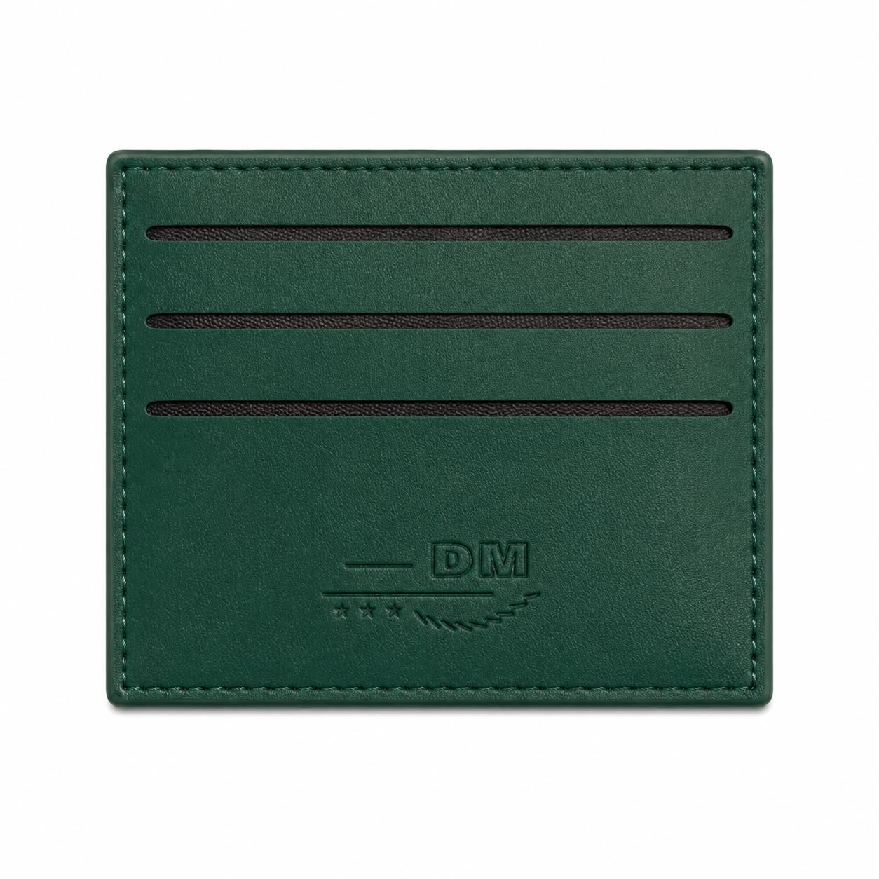 Kredit kart qabı, süni dəri, yaşıl, 10x8 sm
