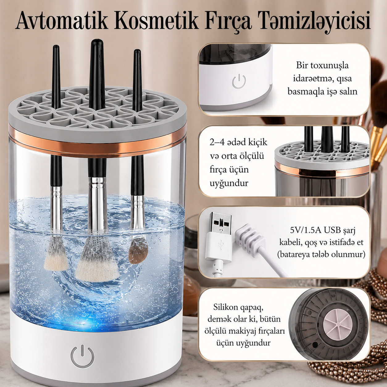 Dezinfeksiya çiləyicisi və sterilizator.