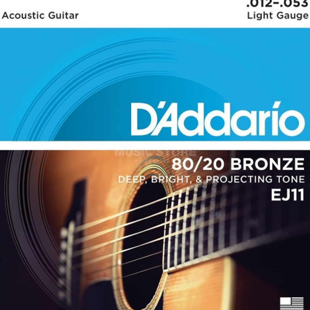 Simlər dəsti D'addario EJ11 12-53 Acoustic, 6 əd