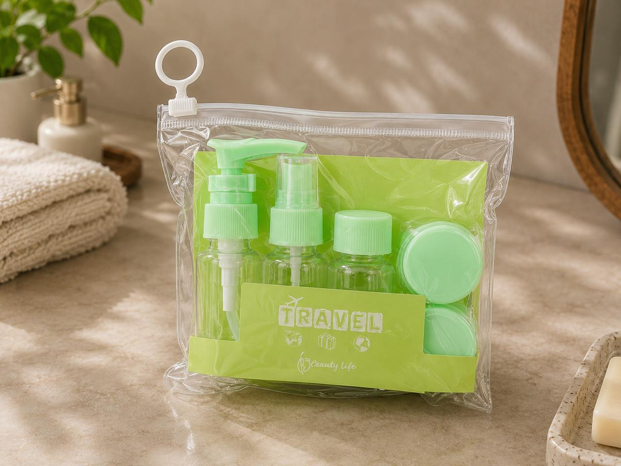 Kosmetik vasitələr üçün səyahət dəsti, 5 əd, 30 ml