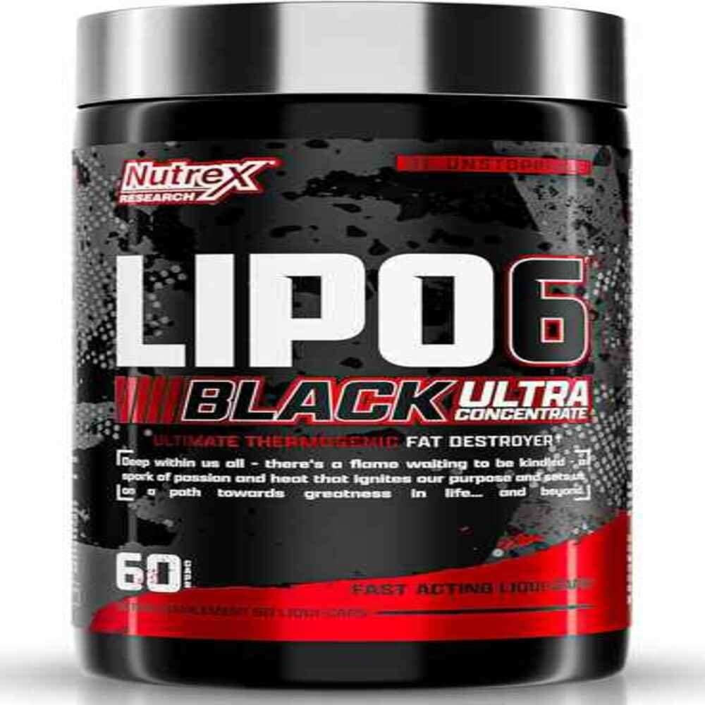 Yağ əridici No Brand Lipo-6 Black Ultra Concentrate, 60 kapsul
