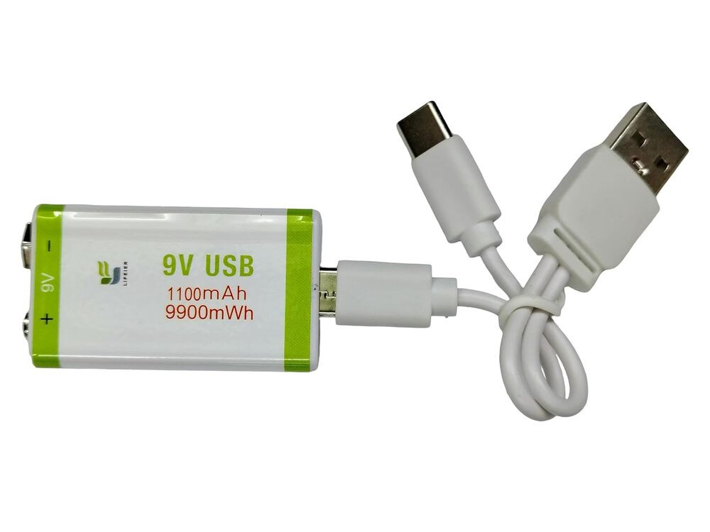 Akkumulyator Lifeier 9V, 1100 mAh