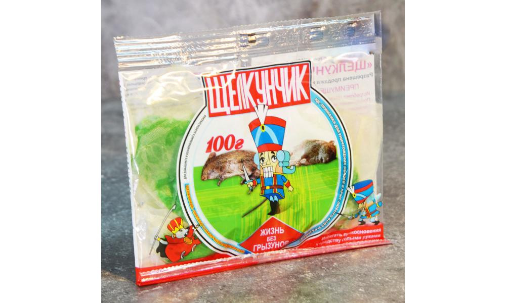 Gəmiricilərə qarşı vasitə Щелкунчик, 100 q