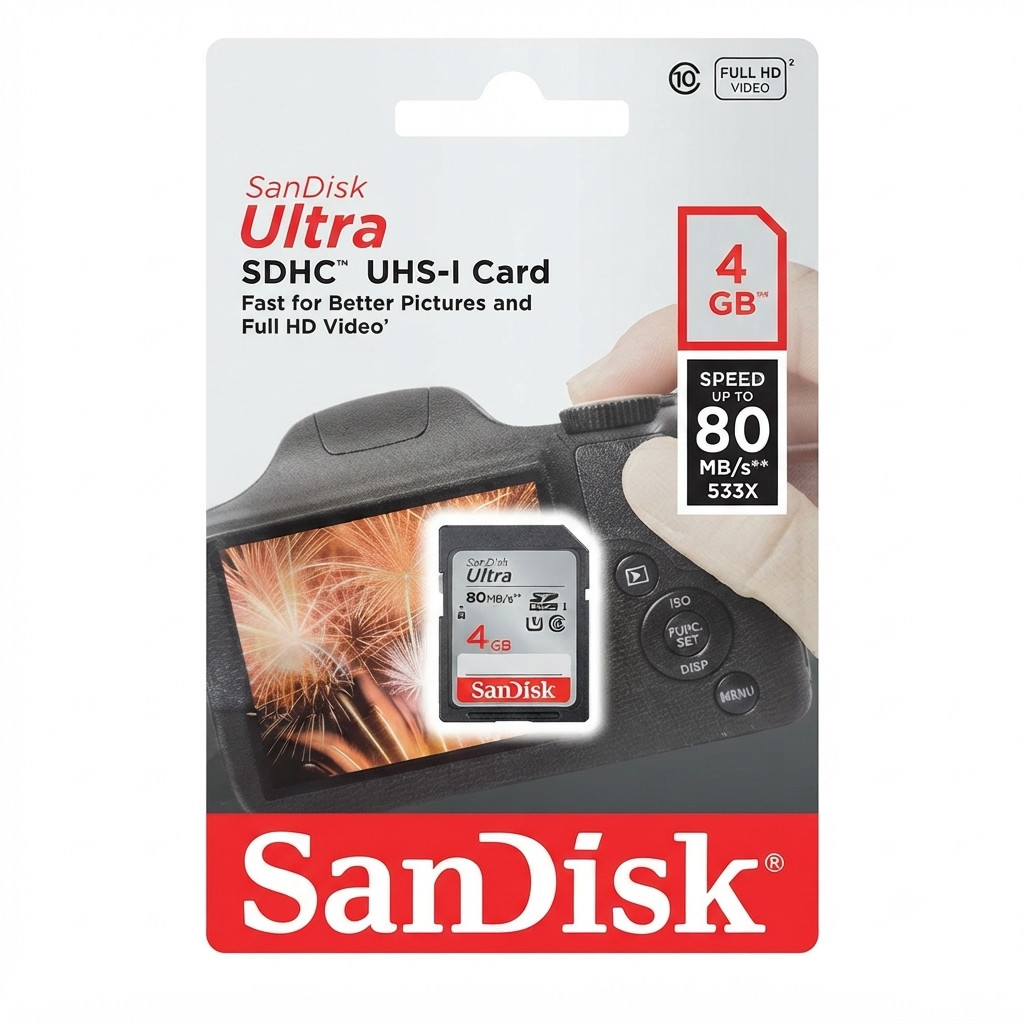 Yaddaş kartı Sandisk Ultra SDHC 4GB