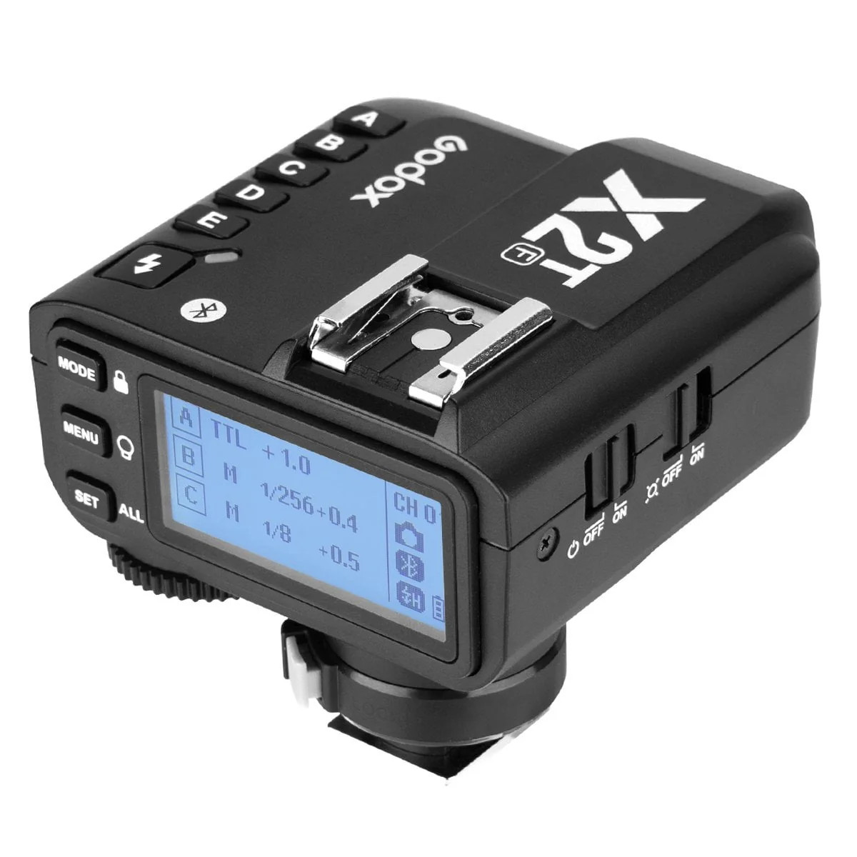 Sinxronlaşdırıcı Godox X2T TTL Wireless Flash Trigger, Studiya fleşi üçün / Uzaqdan idarəetmə üçün / Kameraüstü flaşlar üçün, 100 m, Nikon üçün uyğundur