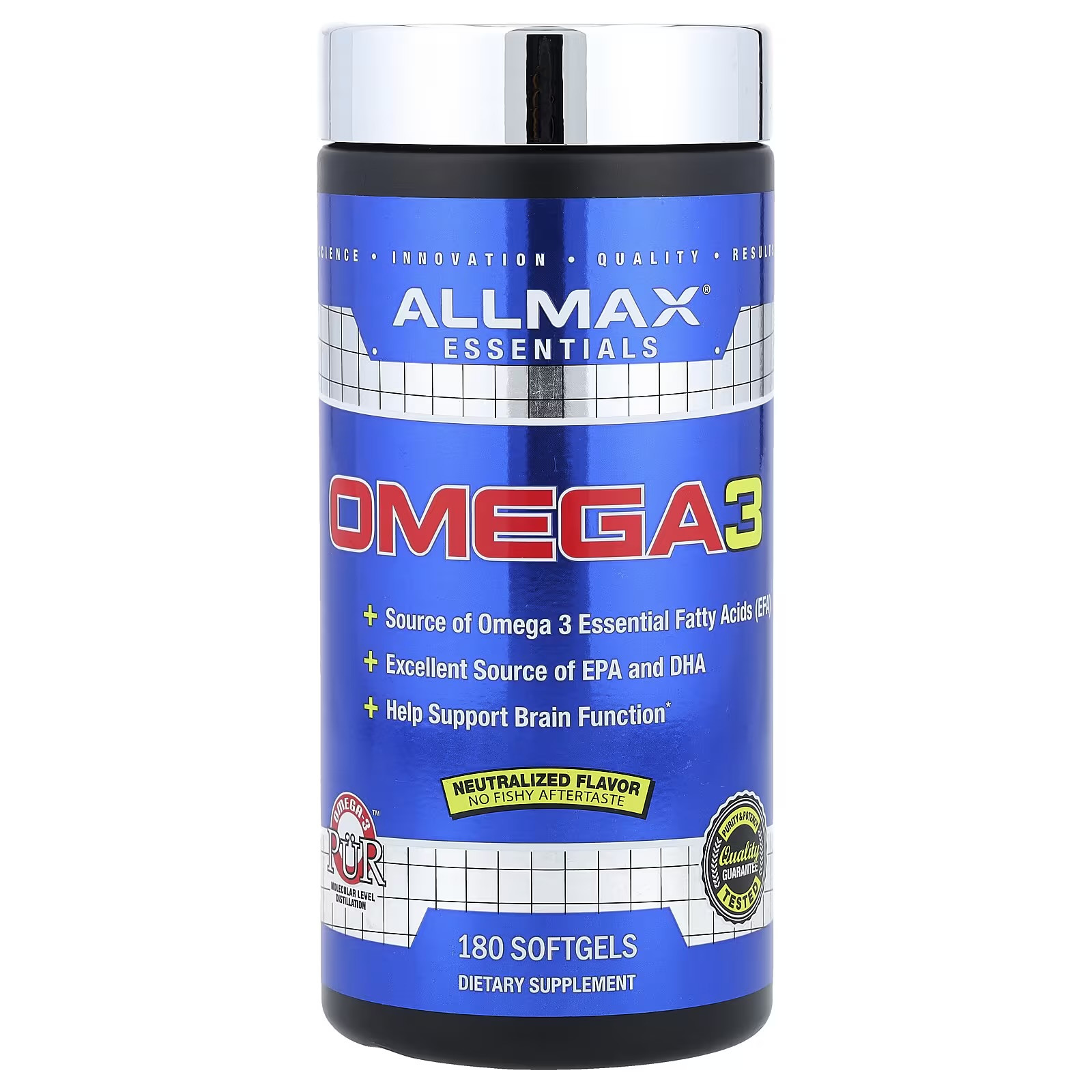 Yağ turşusu Allmax Omega-3, 180 əd
