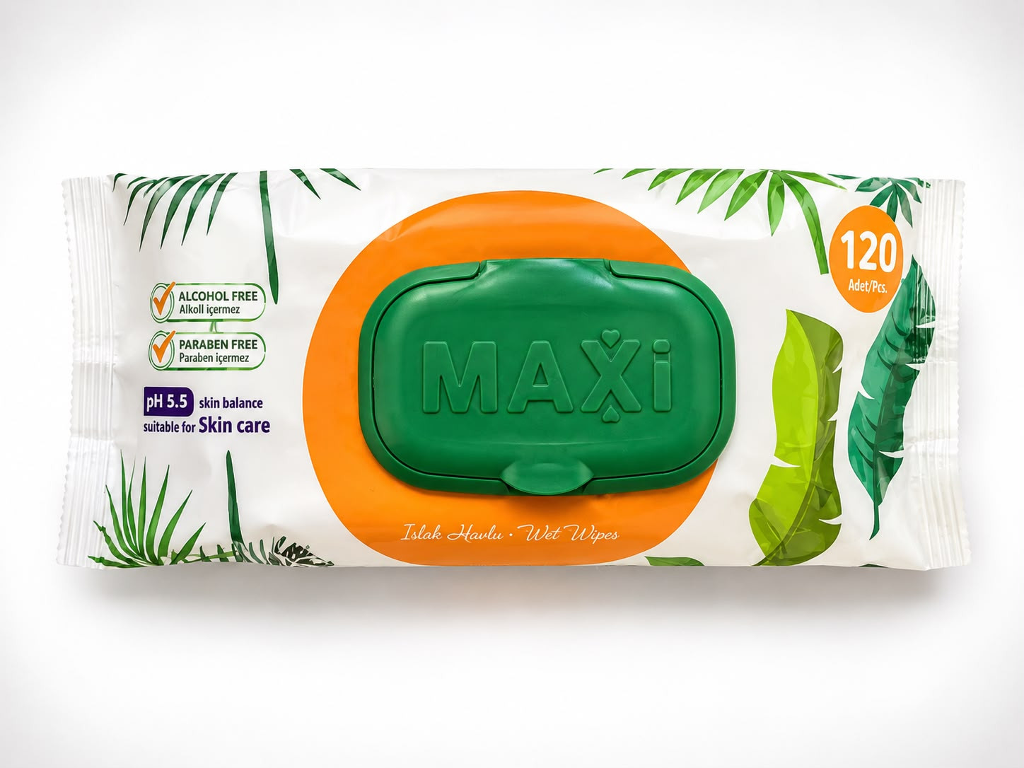 Nəm salfetlər Maxi, 120 əd