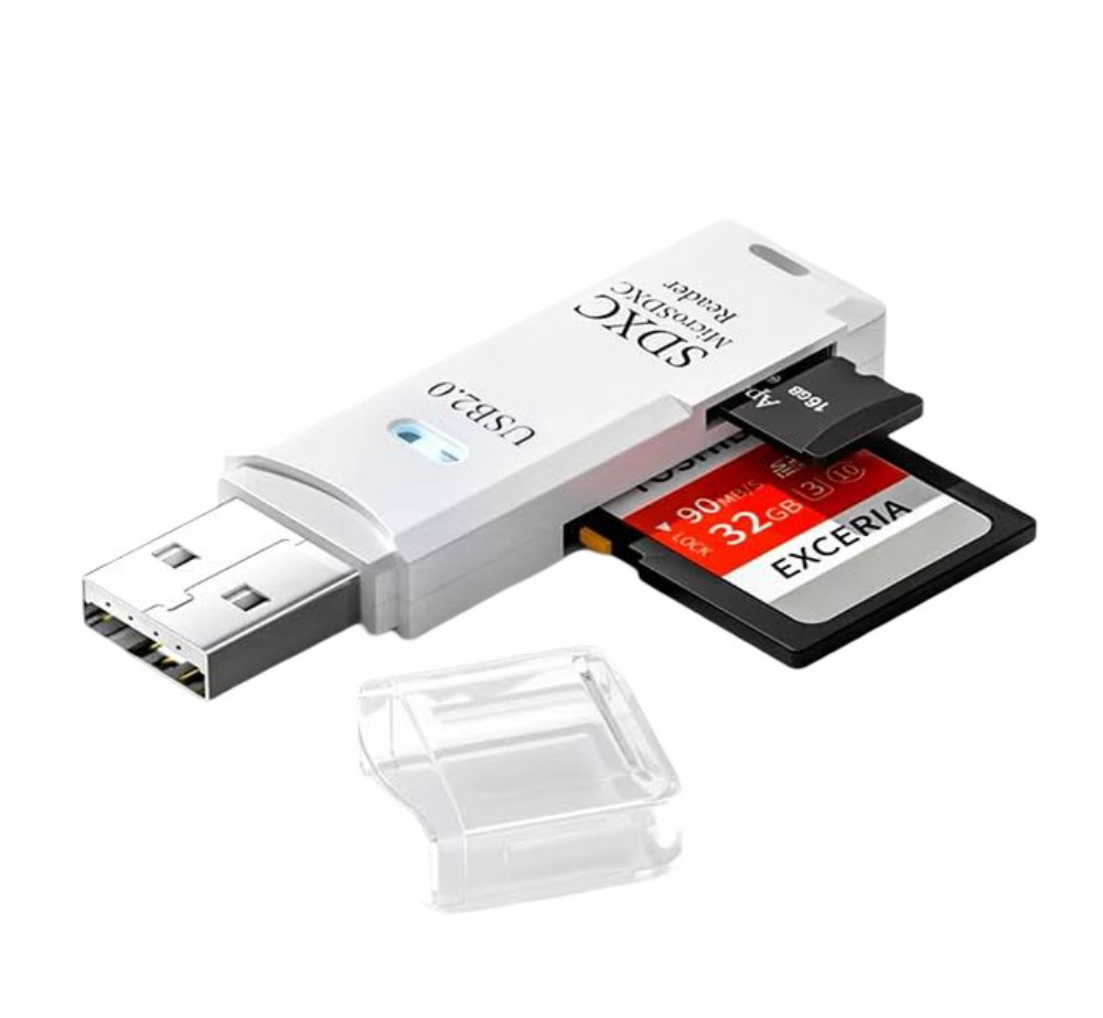 Kart oxuyucu, portativ, USB 2.0, MicroSDXC