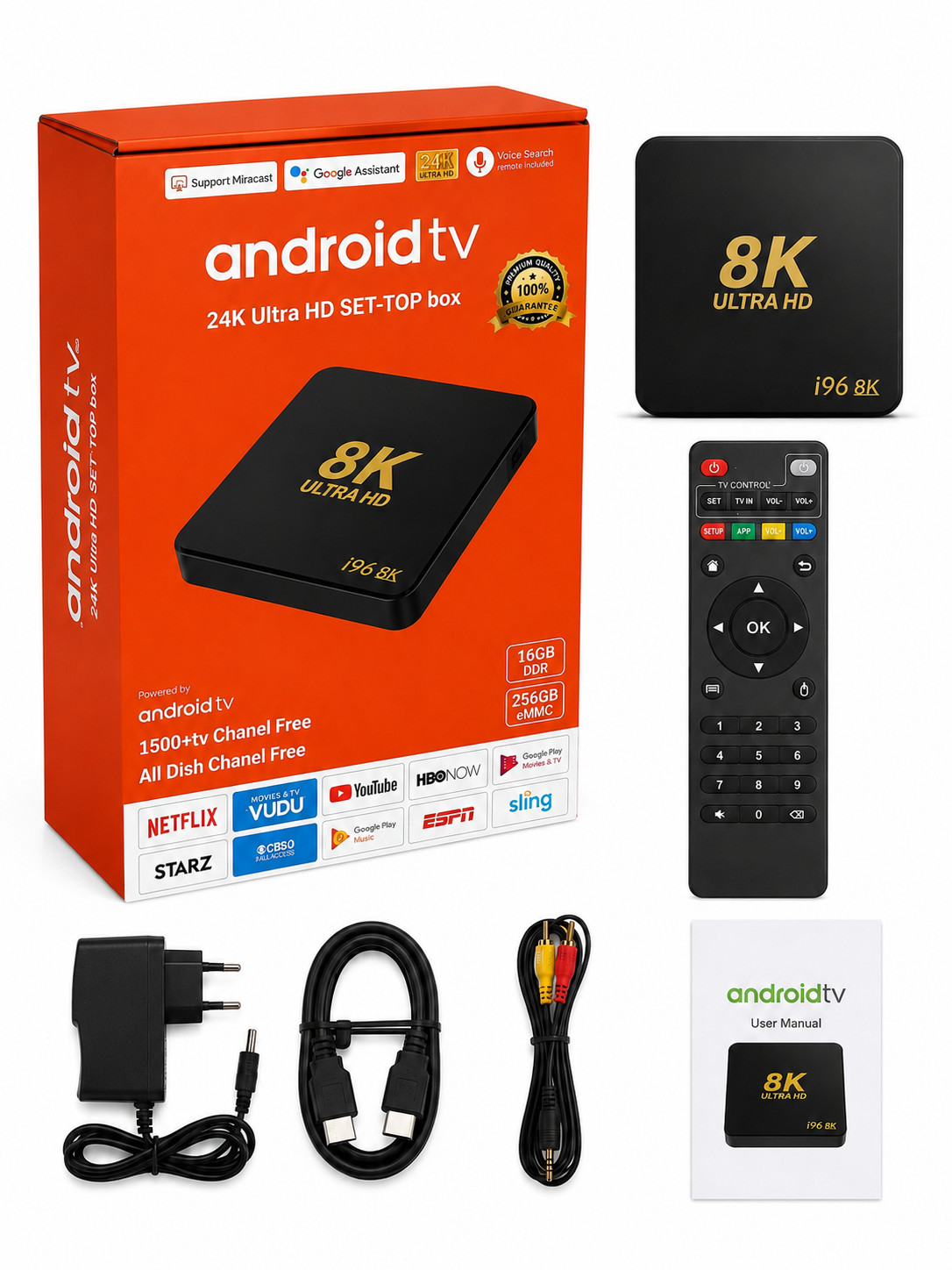 TV qoşma Android TV i96 16GB/256GB