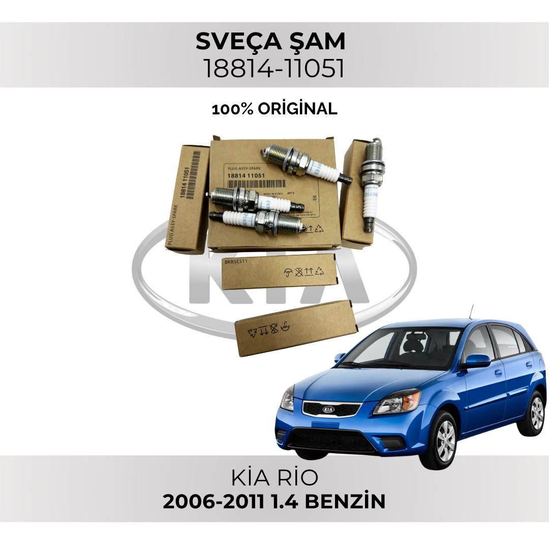 Alışdırma şamı Mobis 18814-11051, Kia Rio 1.4 2006-2011 üçün, 4 əd