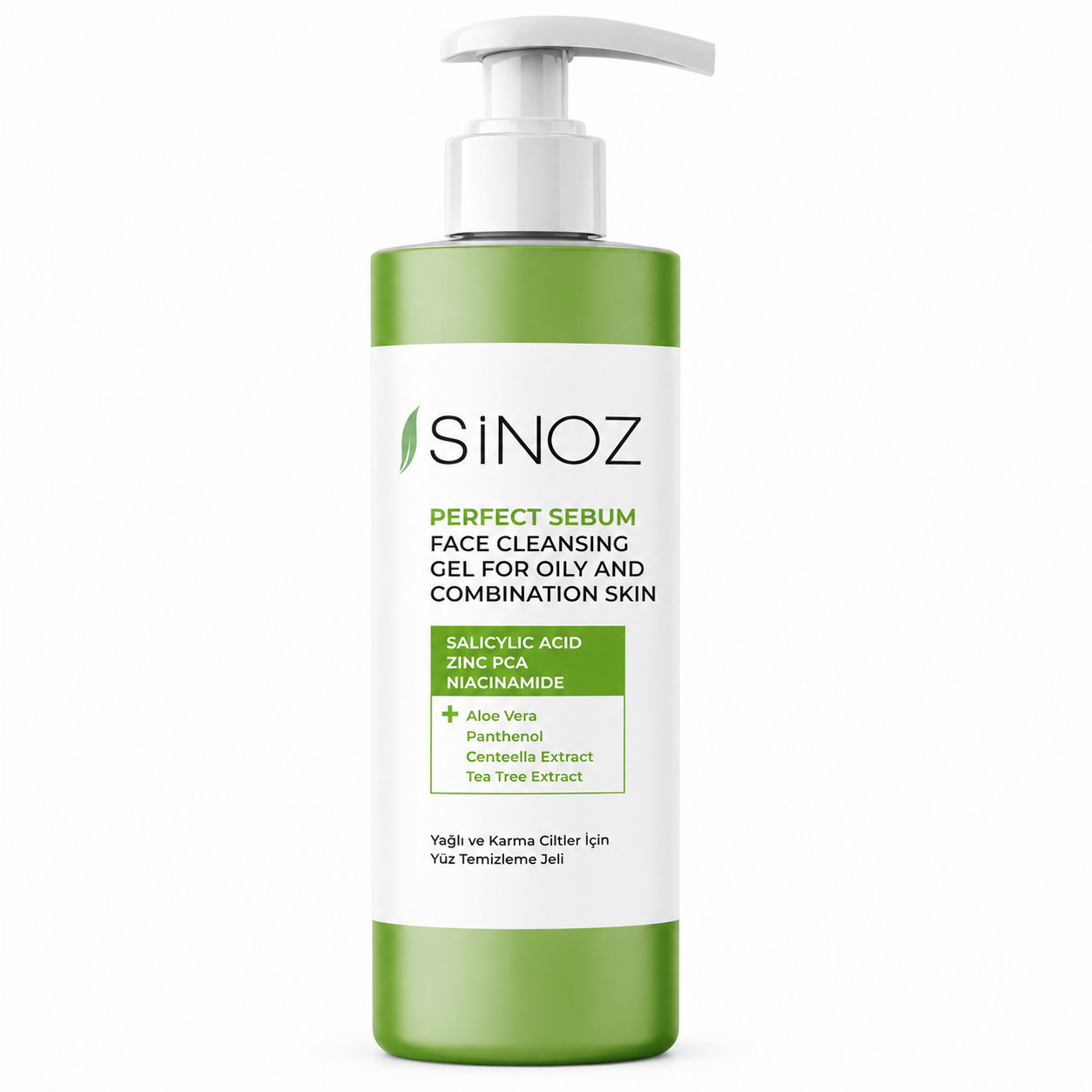 Üz üçün yuyunma geli Sinoz Perfect sebum, 400 ml