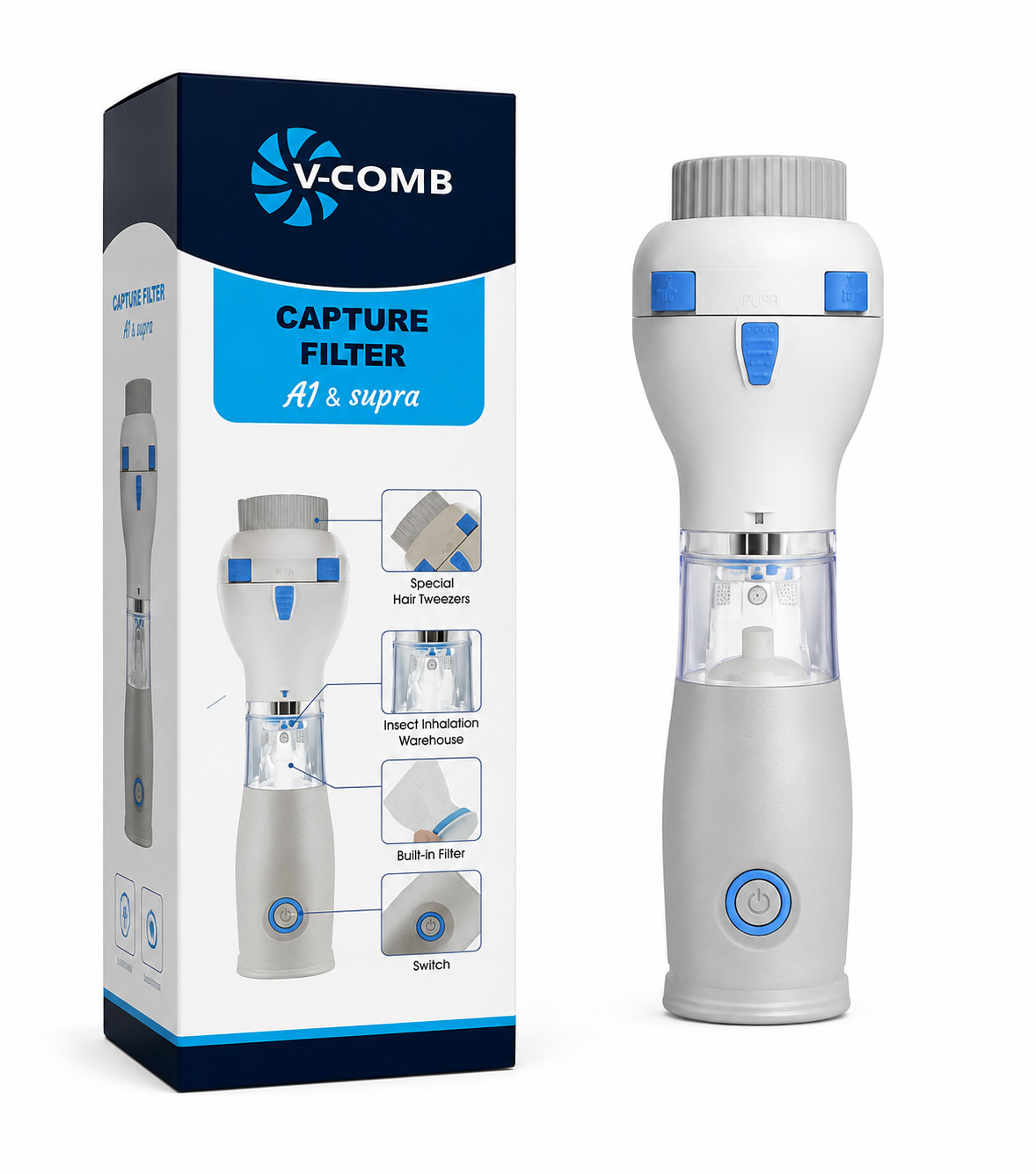 Bit təmizləyici elektrik daraq V-Comb A1