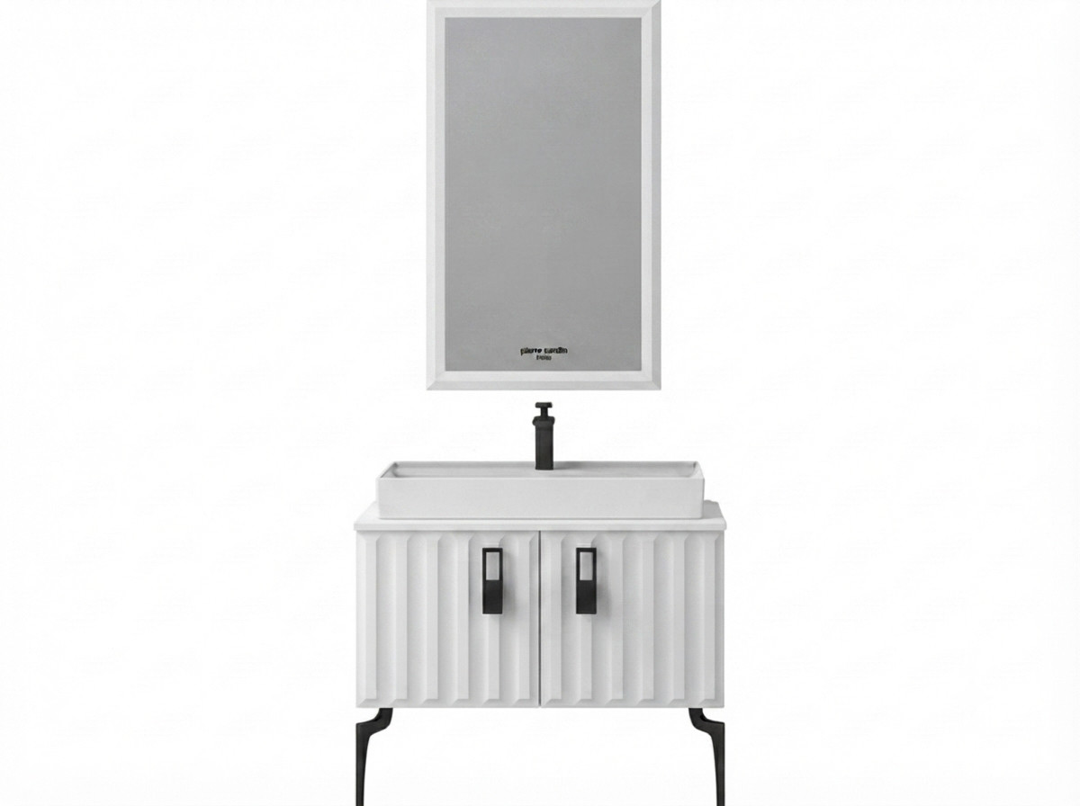 Hamam otağı üçün mebel dəsti Pierre Cardin Antares, Antique White, 53 x 182 x 90 sm
