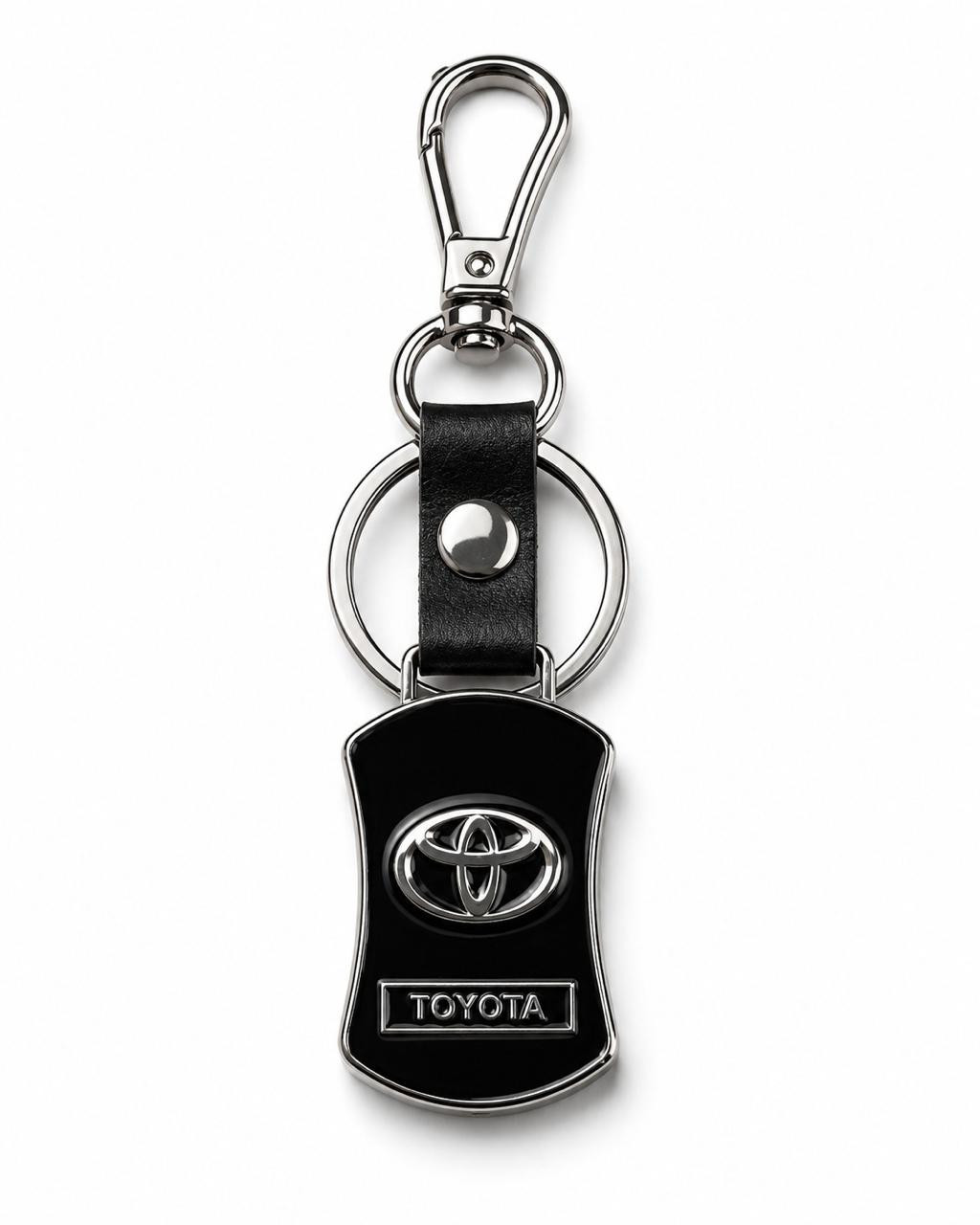 Açar üçün brelok Toyota, qara, paslanmayan polad, 9 mm