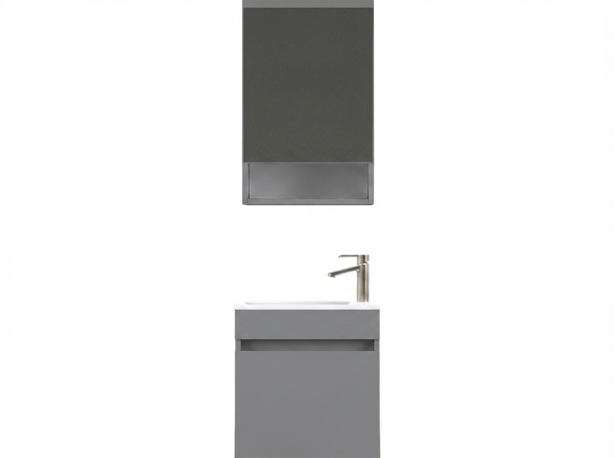 Hamam otağı üçün mebel dəsti Bagnoli PICCOLO 24.5×120×50 sm boz