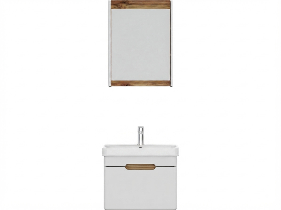 Hamam otağı üçün mebel dəsti Biani, ağ, 38 smx121x55 sm