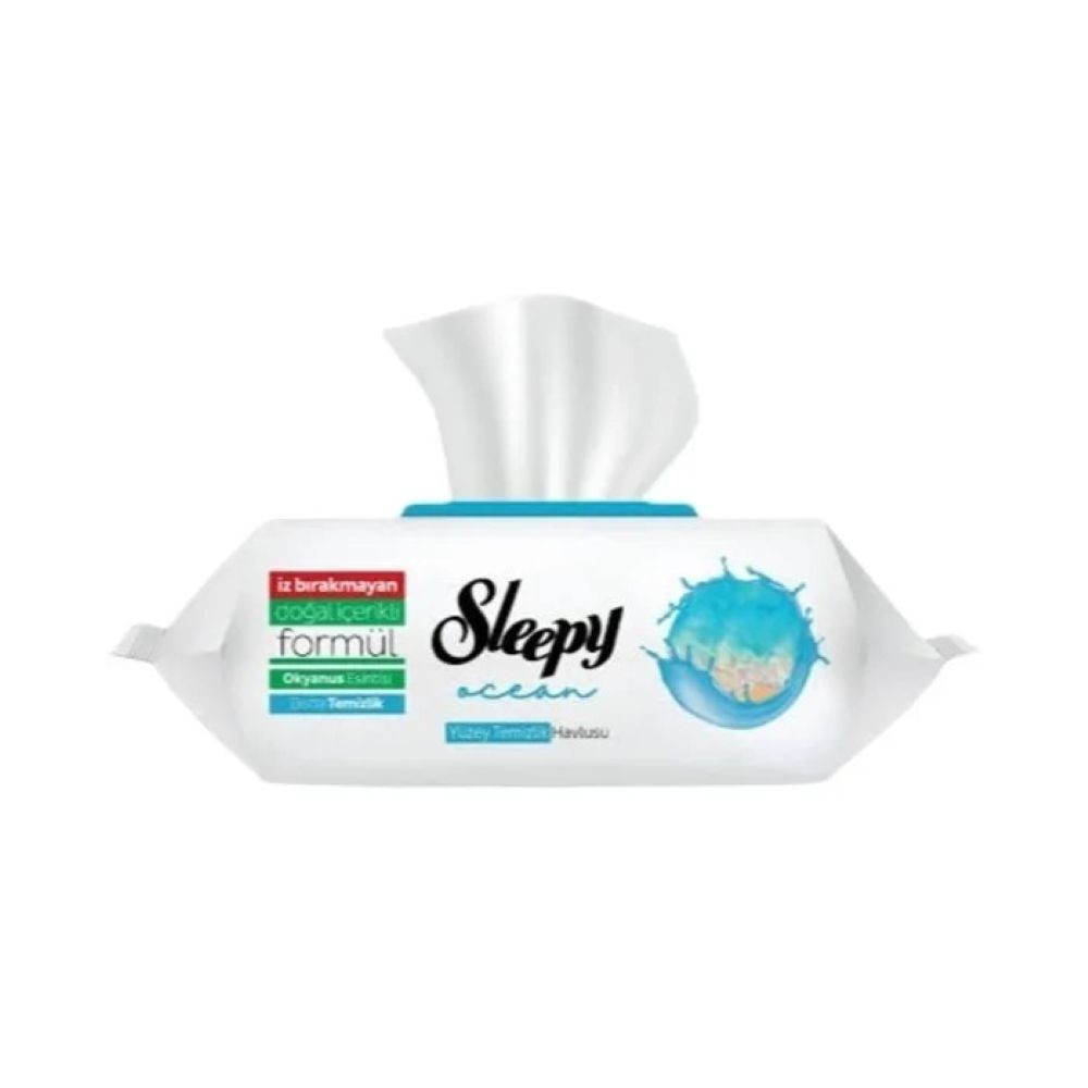 Təmizləyici nəm salfetlər Sleepy Ocean, 100 əd