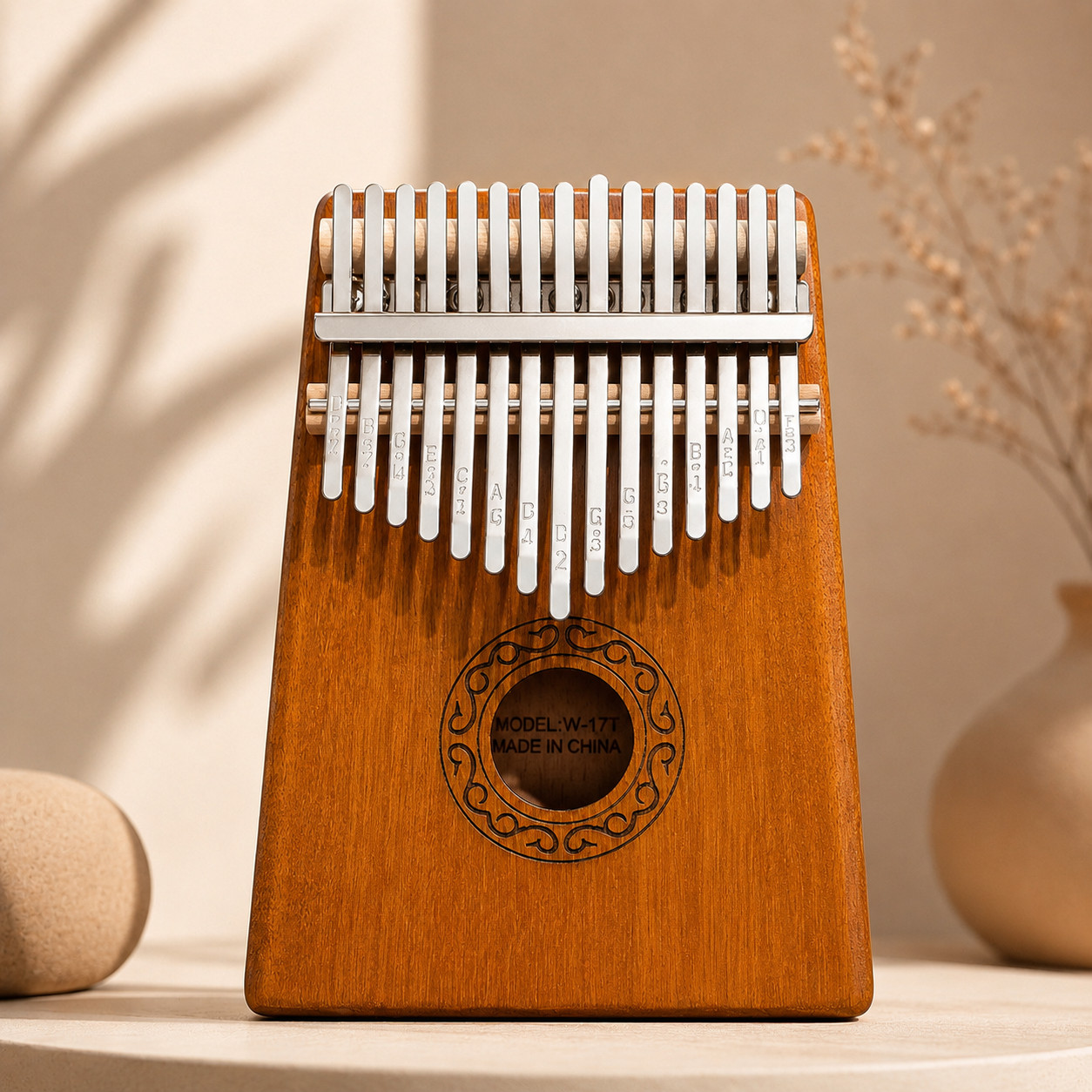 Kalimba, açıq qəhvəyi