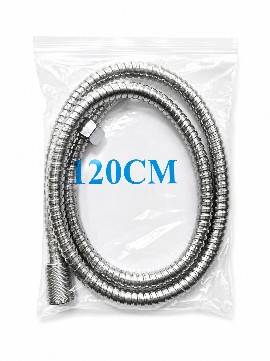 Duş üçün şlanq RF4, 1.20 sm, gümüşü, sink, xrom