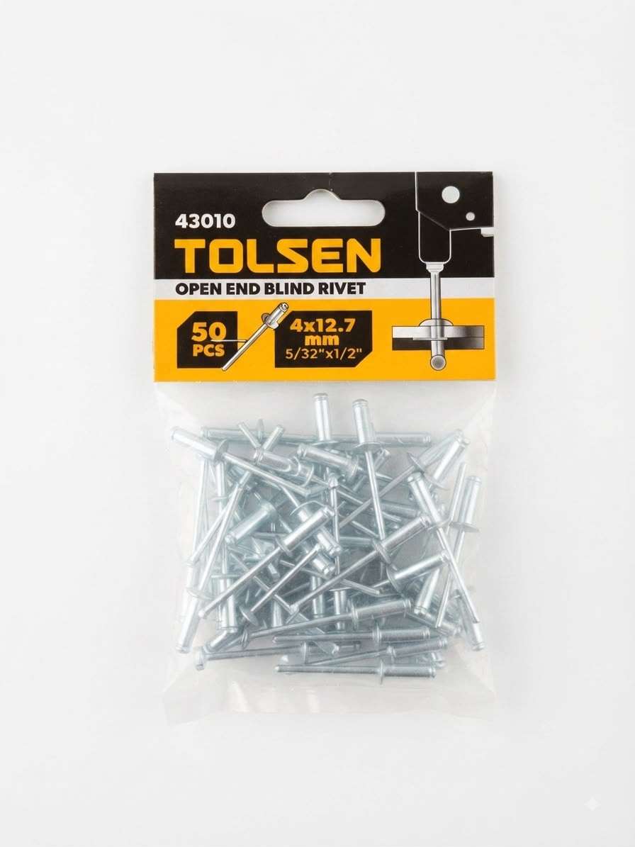 Mismar dəsti Tolsen 43010, 4x12,7 mm, 50 əd