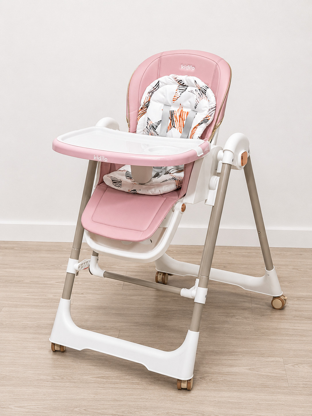 Uşaq yedizdirmə oturacağı Kidilo 11-3 MK460, Plastik/Metal, 6-36 ay, Çəhrayı